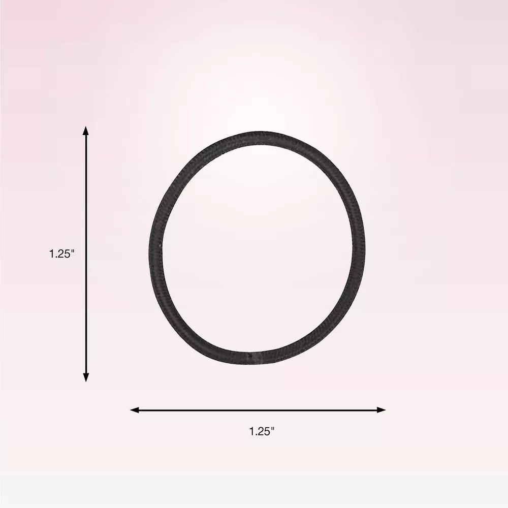 scünci No Damage Elastic Hair Ties For Fine Hair - Black, 34 count-043194159758-LR-156994-2-LR eShop