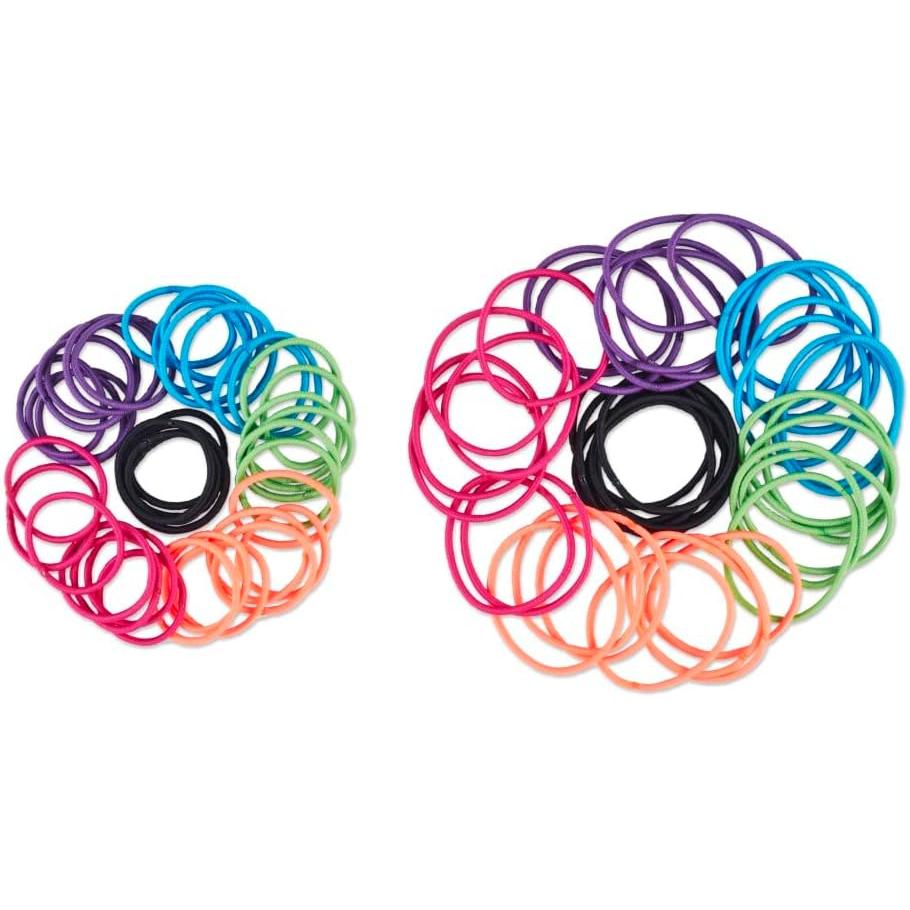 scünci No Damage Ponytail Elastics - Assorted Brights, 80 count-043194228539-LR-274371-2-LR eShop