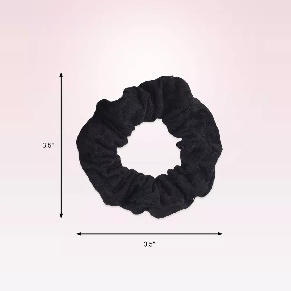 scünci No Damage Textured Scrunchies - Black, 8 count-043194383078-LR-274557-4-LR eShop