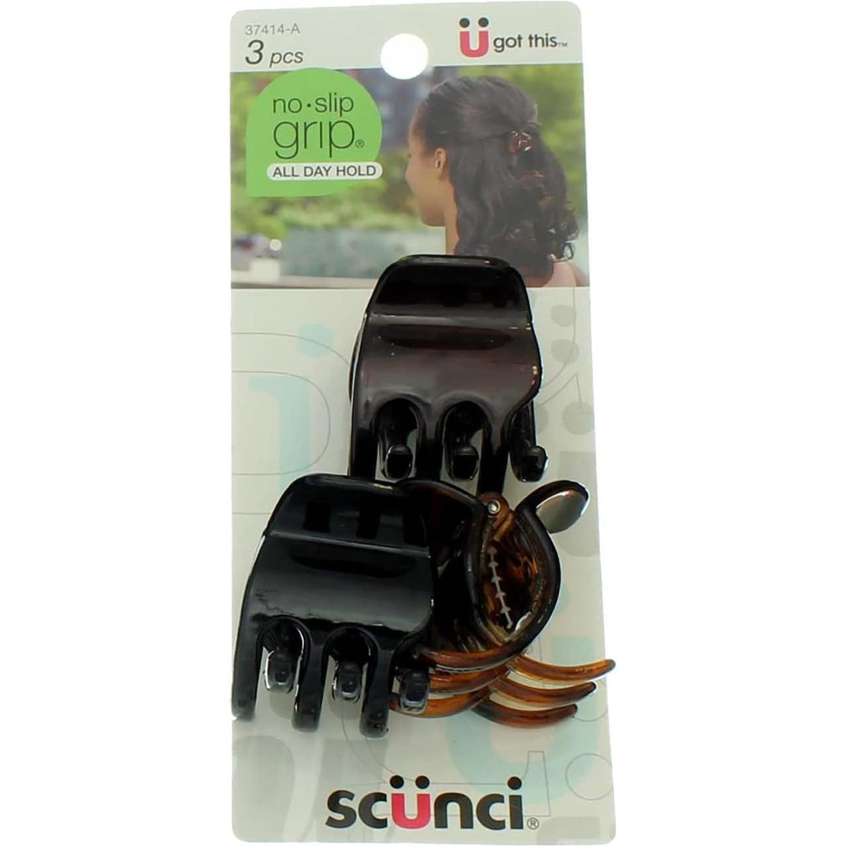 scünci No Slip Grip All Day Medium Hold Jaw Clips, 3 count-043194374144-LR-339166-1-LR eShop
