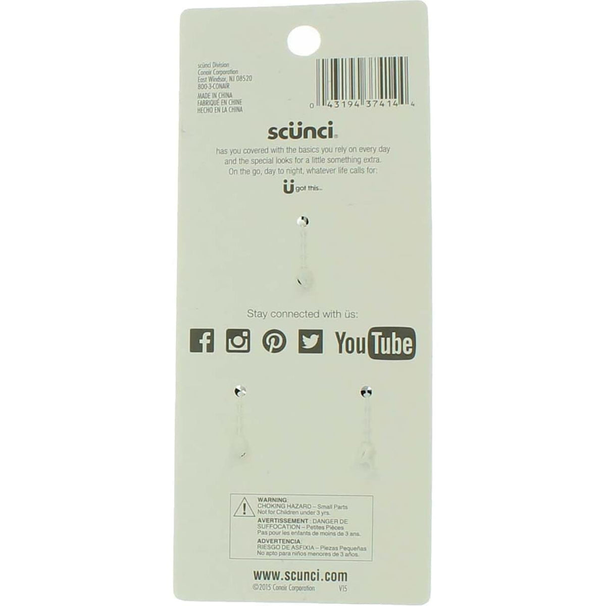 scünci No Slip Grip All Day Medium Hold Jaw Clips, 3 count-043194374144-LR-339166-2-LR eShop