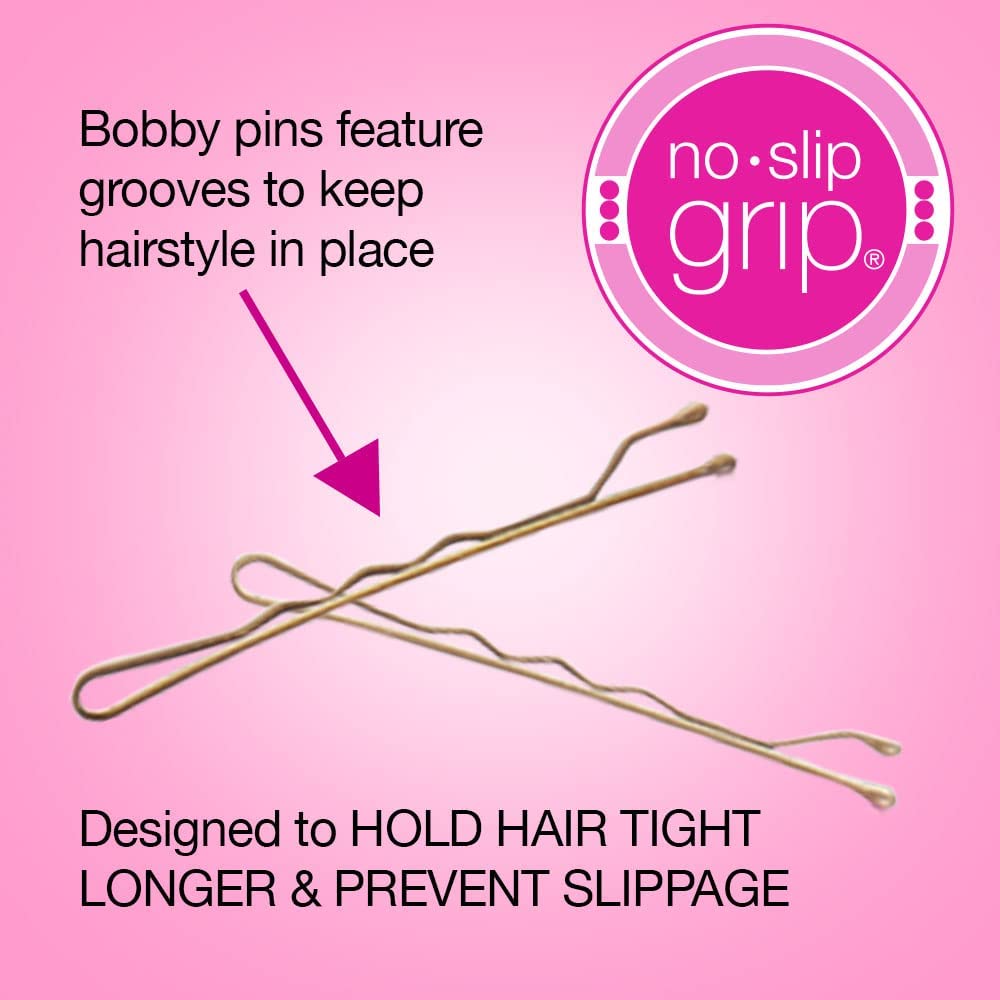 scünci No-Slip Grip Beautiful Blends Bobby Pins - Blonde & Brunette, 48 count-043194374229-LR-201262-2-LR eShop
