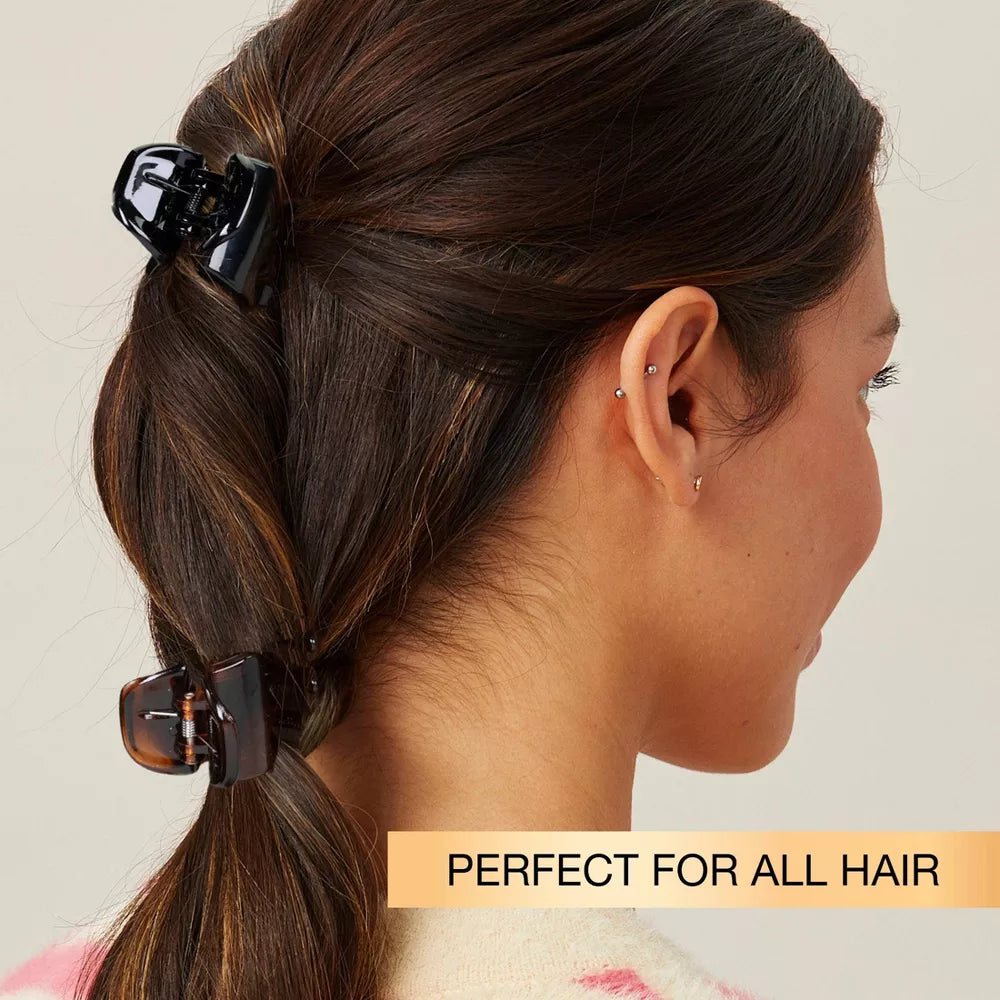 scünci No-Slip Grip Claw Clips - Tortoise and Black, 4 count-043194392209-LR-263876-6-LR eShop