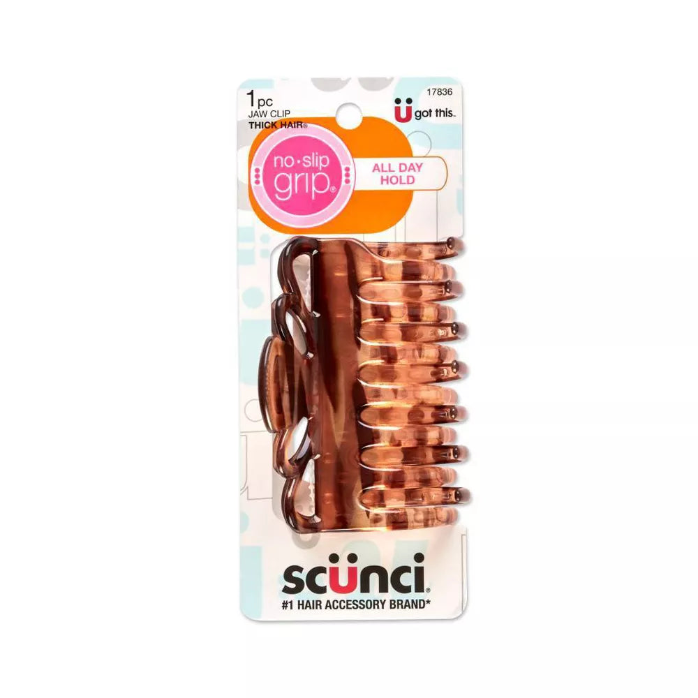 scünci No-Slip Grip Crown Claw Hair Clip - Brown-043194178360-LR-184146-1-LR eShop