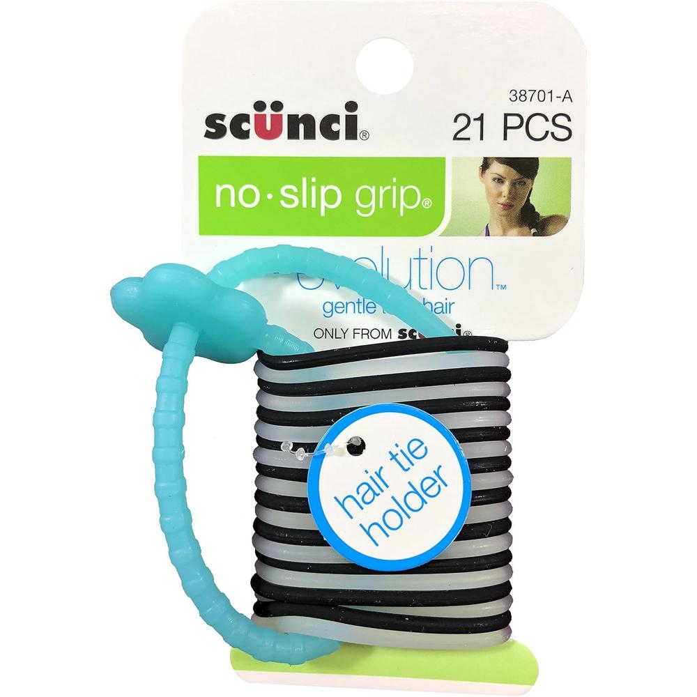 scünci No-Slip Grip Gel Evolution Ponytailers with Holder, 21 count-043194387014-LR-233762-2-LR eShop