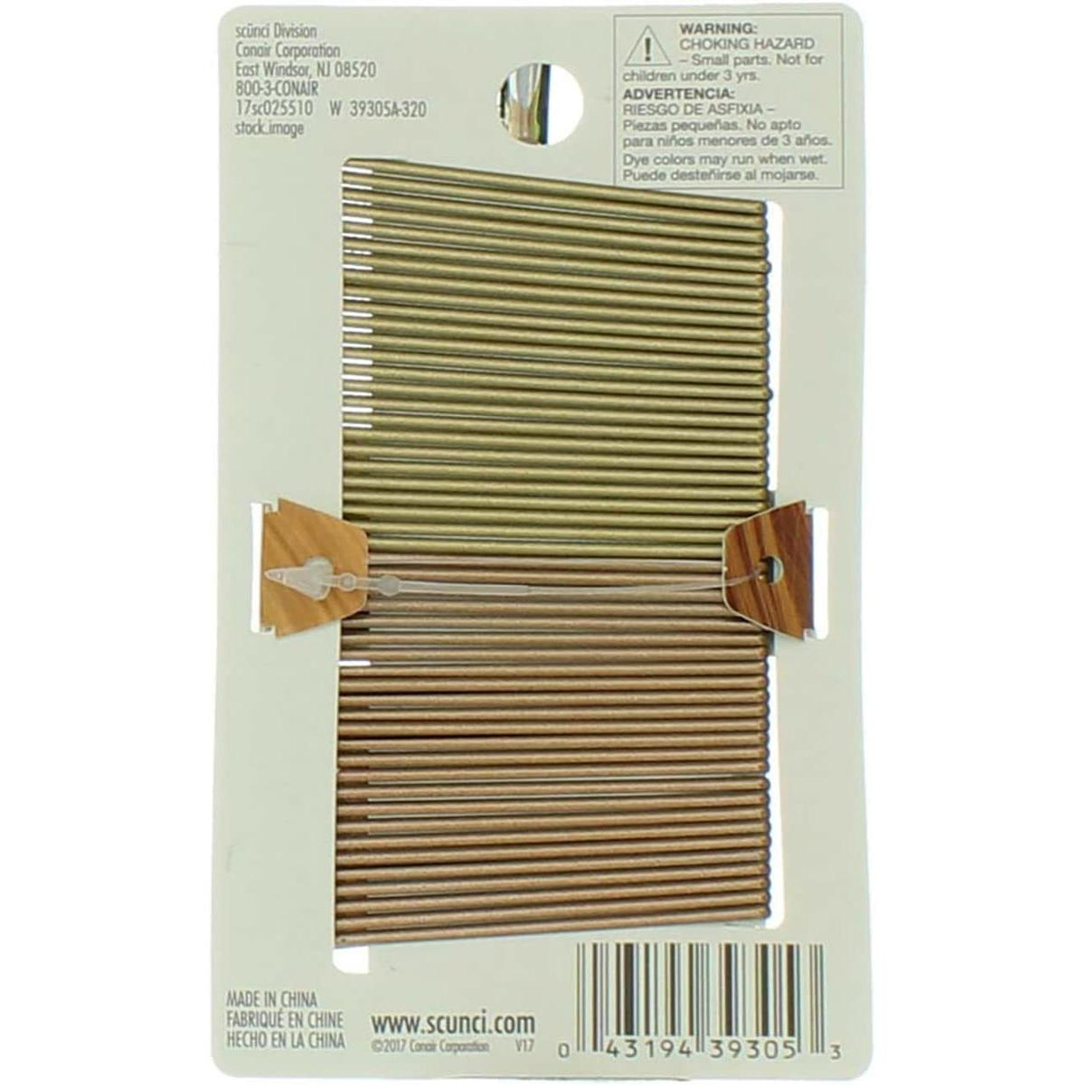 scünci No Slip Grip Hair Bobby Pins - Blonde, 50 count-043194393053-LR-271752-2-LR eShop