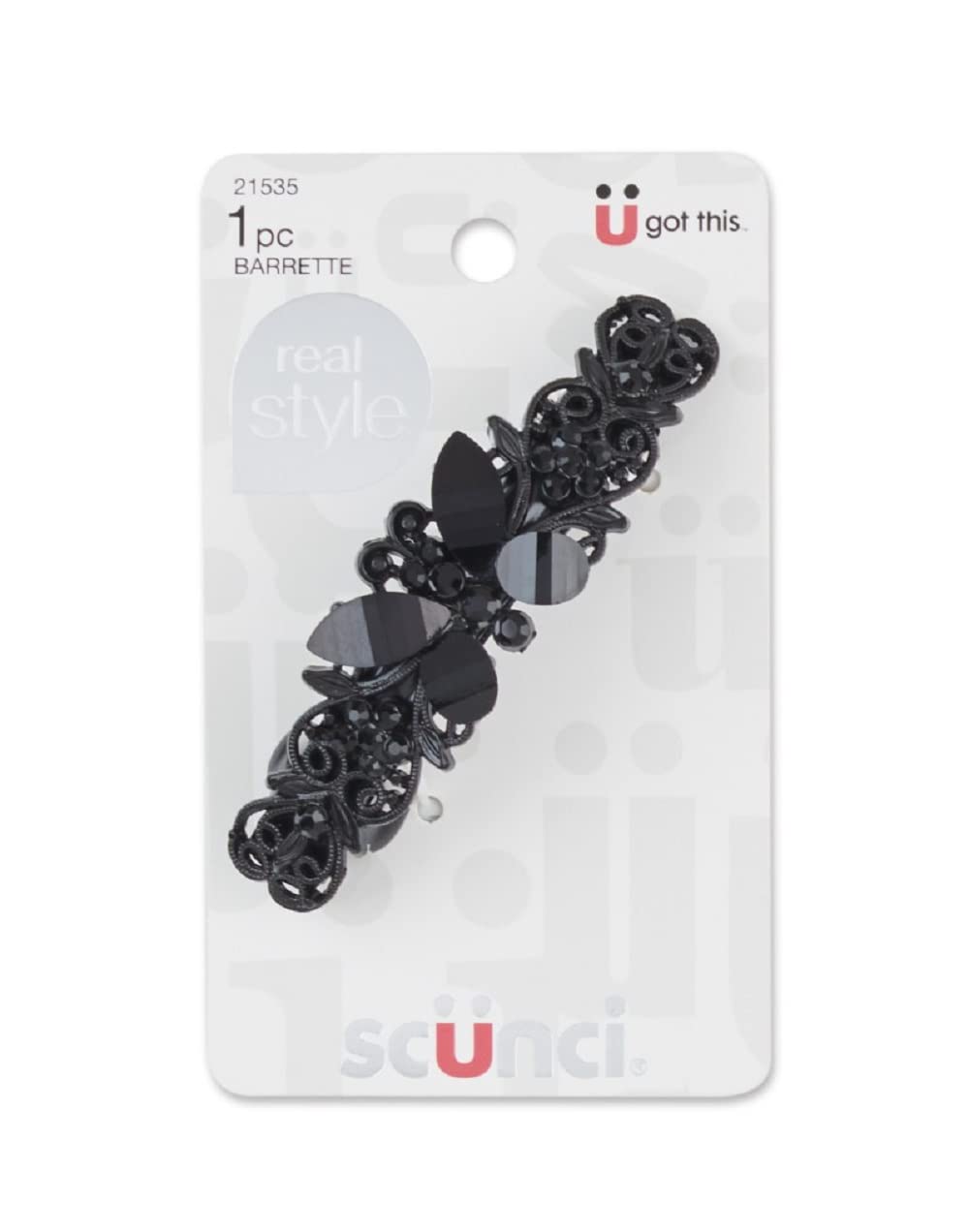 scünci Real Style Metal Butterfly Hair Barrette - Black-043194215355-LR-335020-1-LR eShop