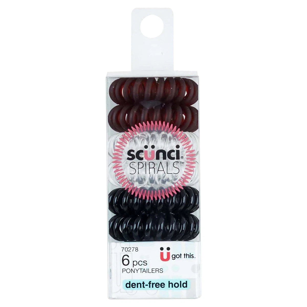 scünci Spirals Dent-Free Ponytailers in Plastic Box, 6 count-043194702787-LR-335414-1-LR eShop