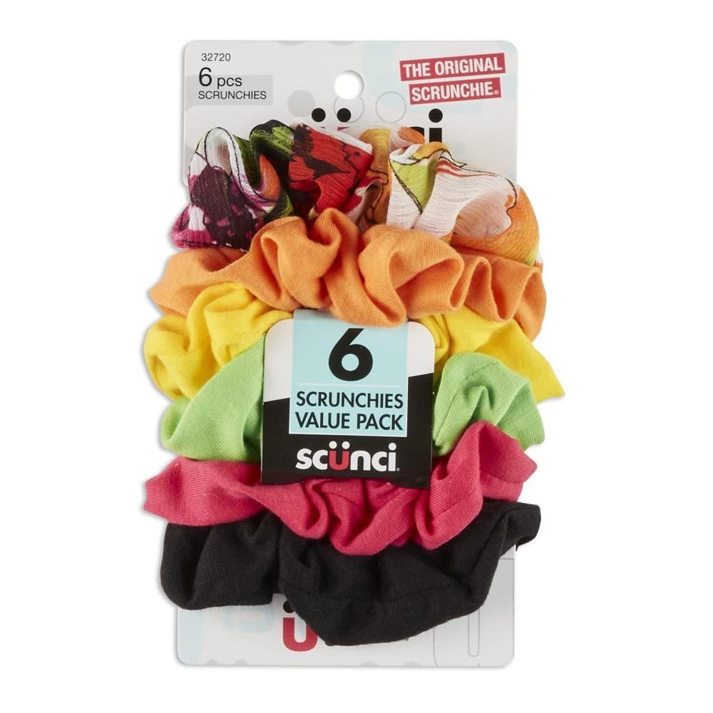 scünci The Original Scrunchie No Damage Value Pack - Assorted Colors, 6 count-043194327201-LR-326777-1-LR eShop
