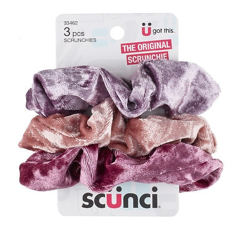scünci The Original Scrunchie Velvet Scrunchies - Warm Colors, 3 count-043194334629-LR-335054-1-LR eShop