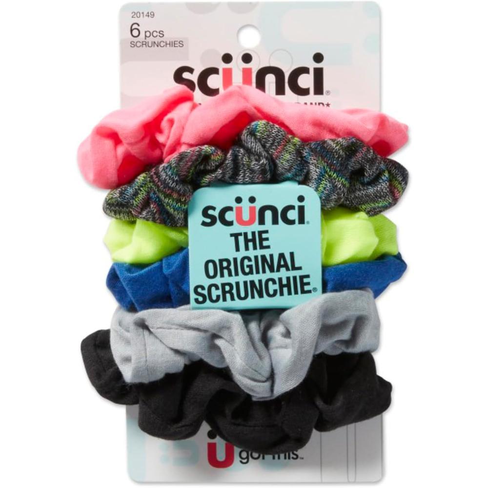 scünci The Original Scrunchie Woven Twisters - Neon, 6 count-043194201495-LR-291753-1-LR eShop