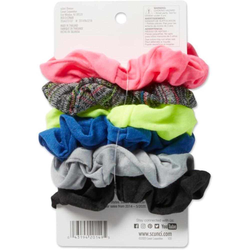 scünci The Original Scrunchie Woven Twisters - Neon, 6 count-043194201495-LR-291753-5-LR eShop