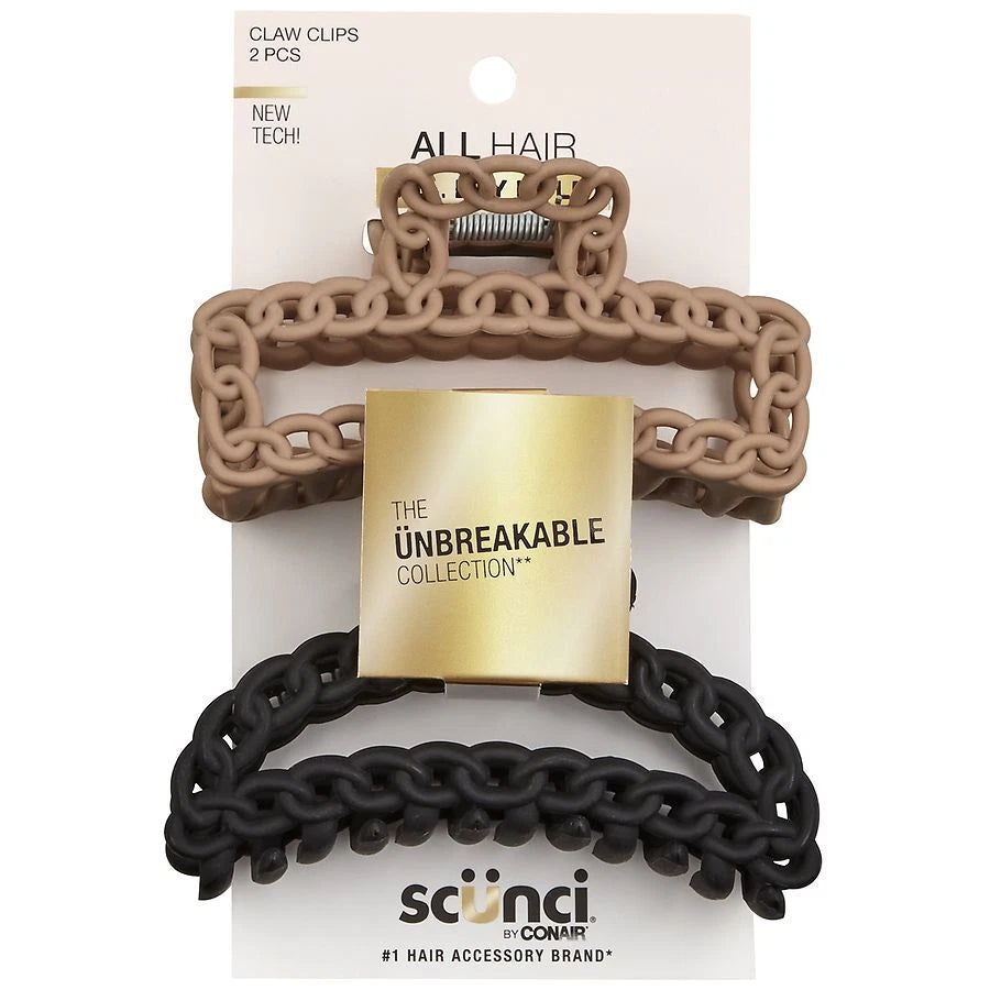 scünci The Unbreakable Collection Chain Claw Clip, 2 count-043194102532-LR-357247-1-LR eShop