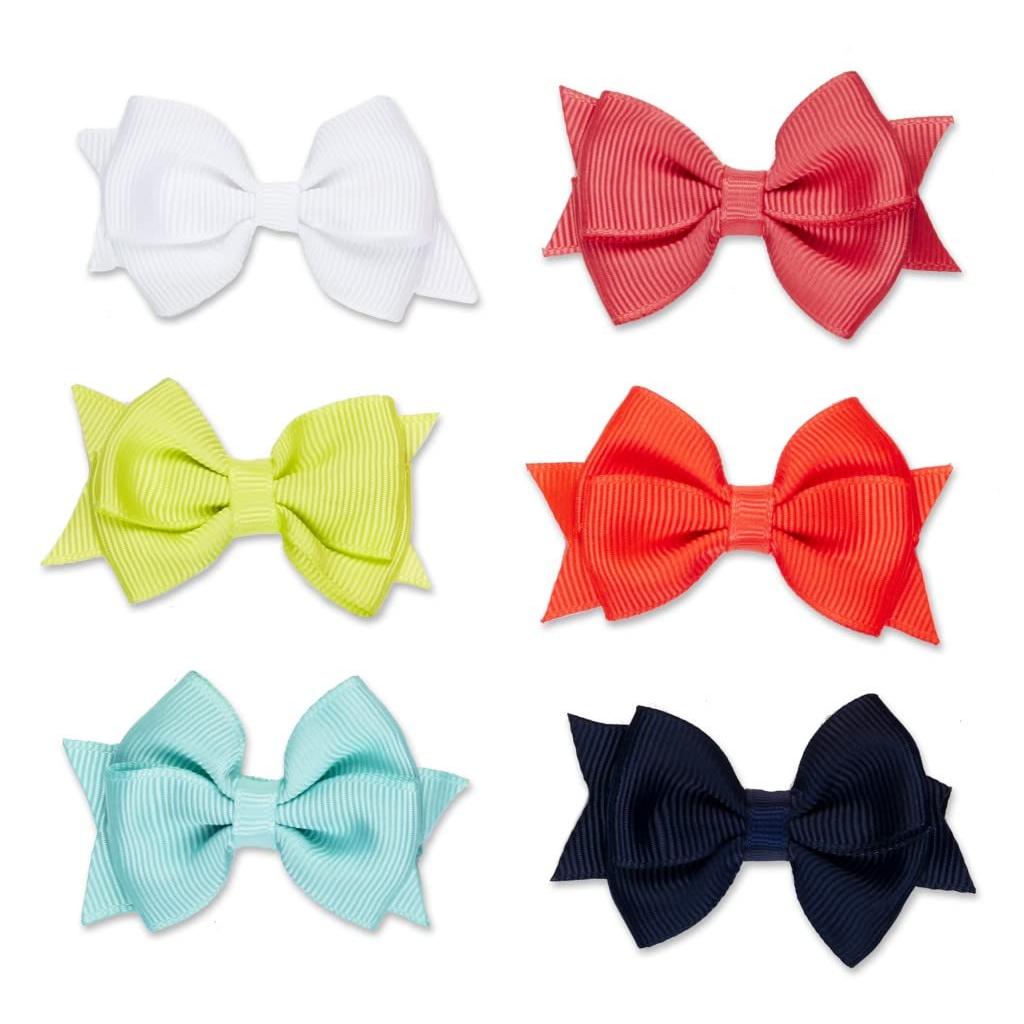 scünci Toddler Bow Hair Clips - Assorted, 6 count-043194327478-LR-332520-2-LR eShop