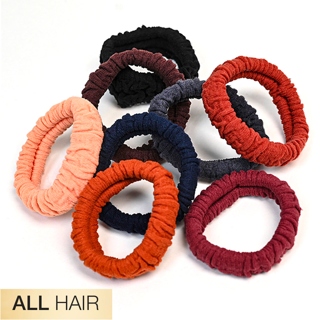 scünci Unbreakable Neutral Comfy Ponytailers for All Hair Types, 8 pack-043194103461-LR-357252-3-LR eShop