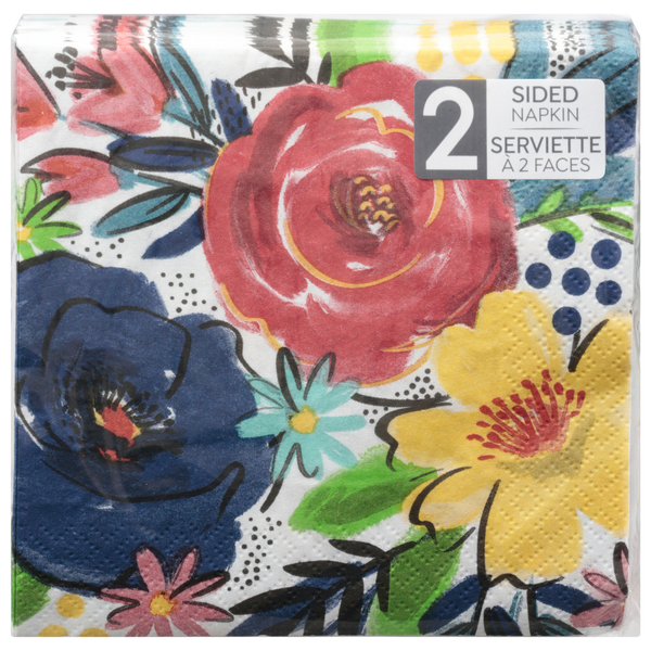 SENSATIONS Beverage Napkins - Bountiful Blooms, 24 count-092352990337-LR-354396-1-LR eShop