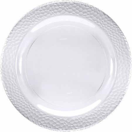 SENSATIONS Heavyweight Plastic Dessert Plates - Clear Pebble, 10 count-092352989898-LR-361376-2-LR eShop