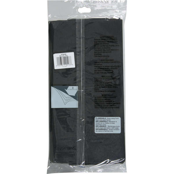 SENSATIONS Plastic Lined Tablecover - Black Velvet, 54" x 108"-092352991266-LR-361405-3-LR eShop