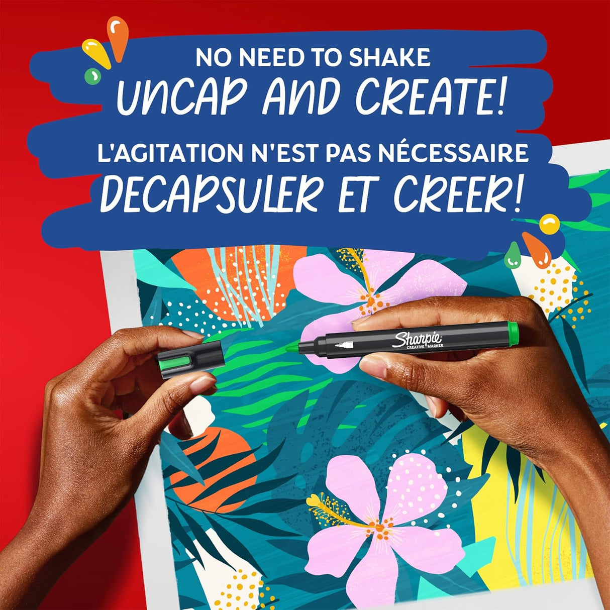 Sharpie Creative Markers, Acrylic, Bullet Tip - Assorted, 2 count-716412186286-LR-359437-8-LR eShop