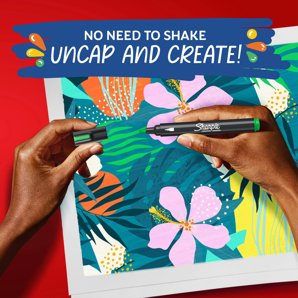 Sharpie Creative Markers, Acrylic, Bullet Tip - Earth Tones, 5 count-716412186354-LR-359438-8-LR eShop