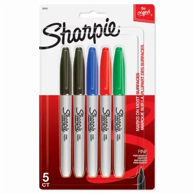 Sharpie Fine Point Permanent Marker, 5 Count-07164130653-LR-132778-1-LR eShop