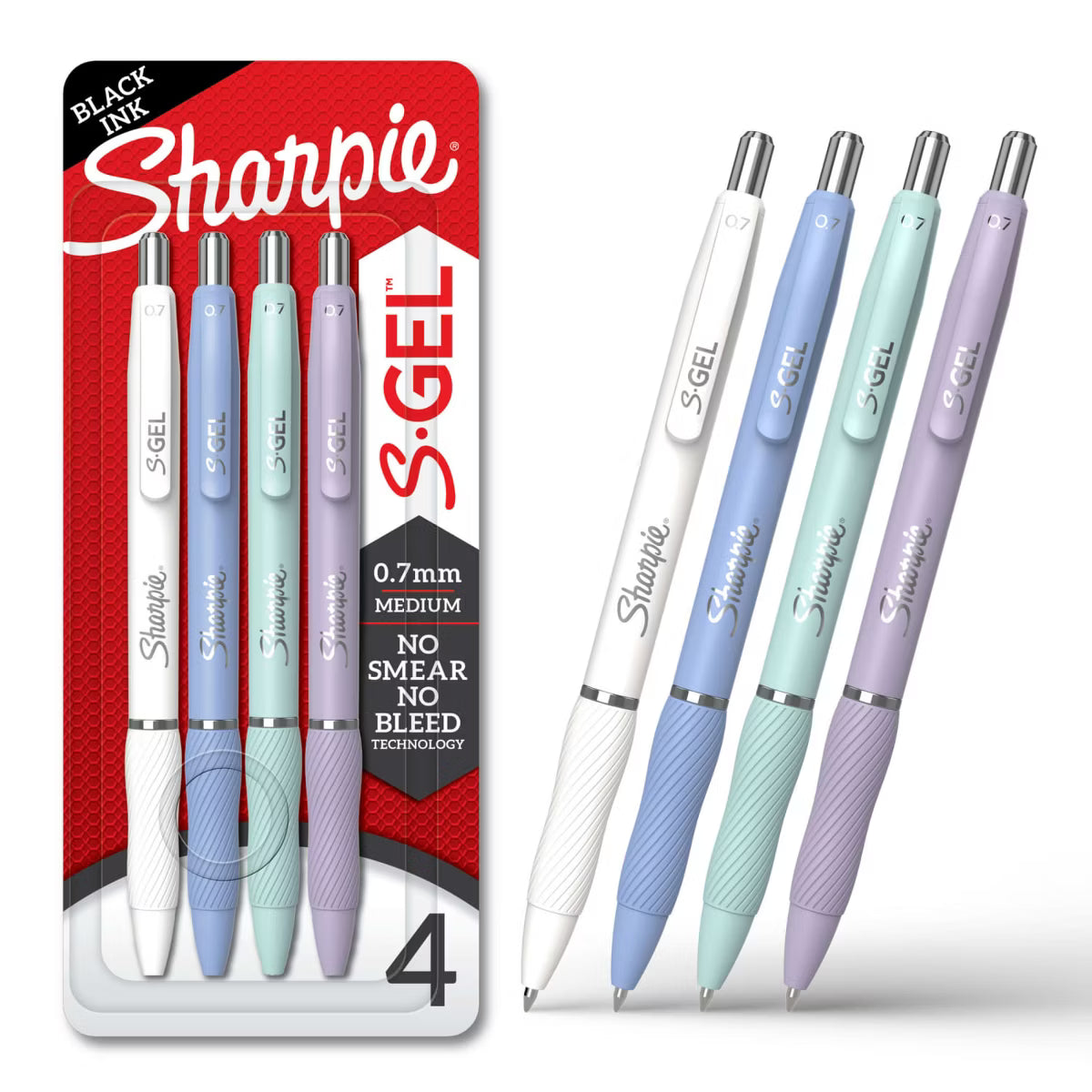 Sharpie S-Gel Assorted Pastels Barrel Color 0.7mm 4pk-3026982209634-LR-362581-1-LR eShop