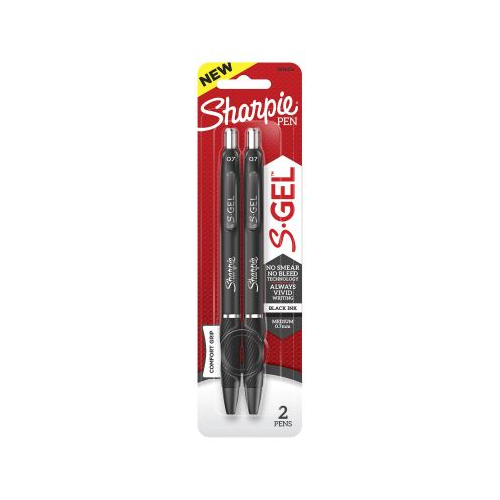 Sharpie S-Gel Medium Point (0.7mm) Gel Pens, Black Ink , 2-count-071641172098-LR-336153-1-LR eShop