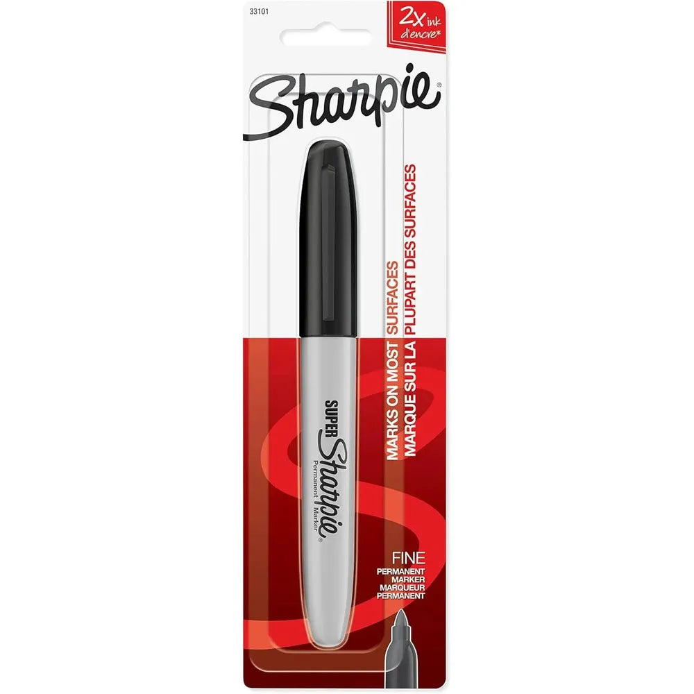 Sharpie Super Permanent Marker, Fine Tip - Super Black-071641331013-LR-115520-1-LR eShop