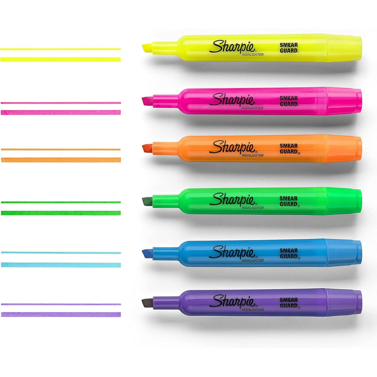Sharpie Tank Style Chisel Tip Fluorescent Highlighter - Assorted, 12 count-071641251458-LR-349365-2-LR eShop