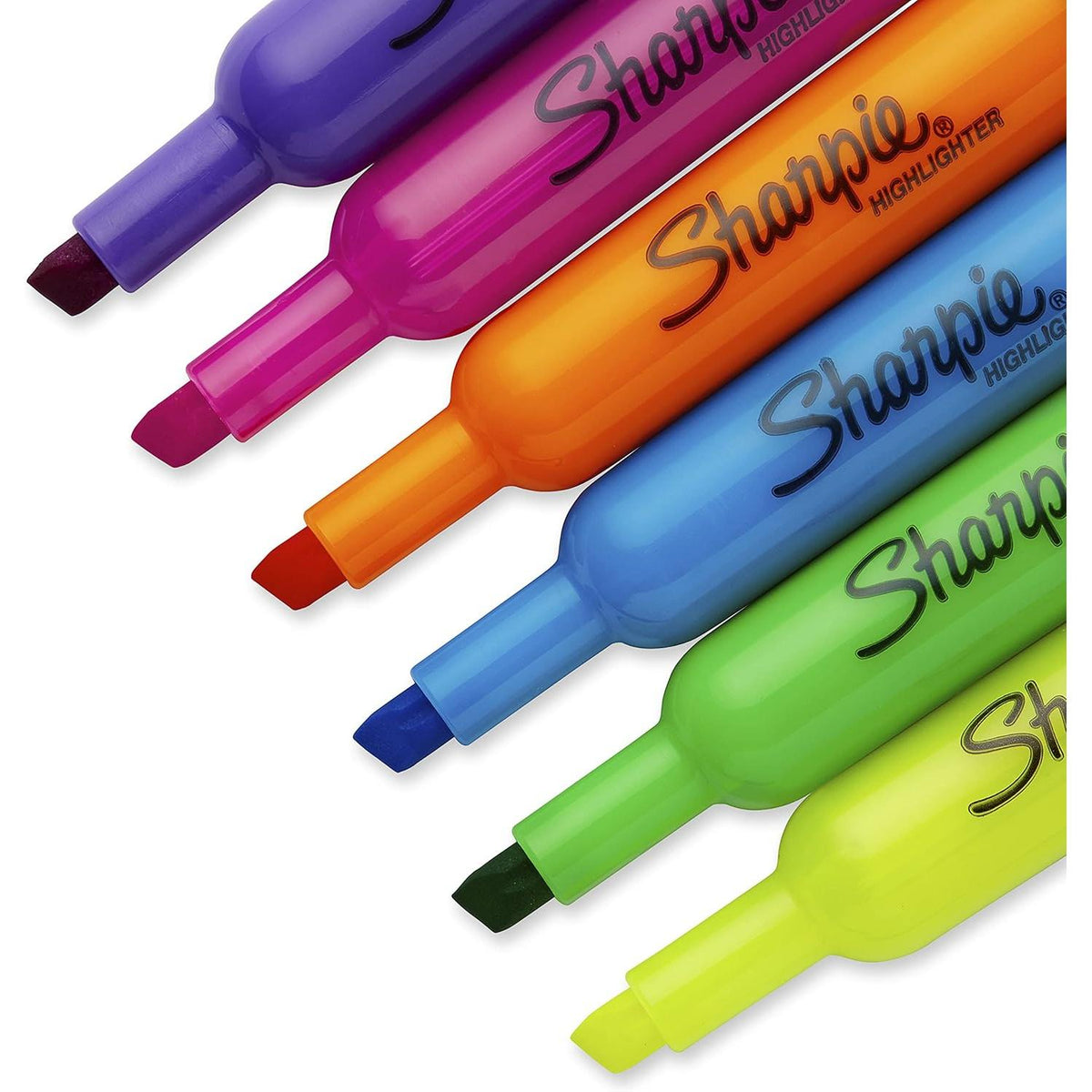 Sharpie Tank Style Chisel Tip Fluorescent Highlighter - Assorted, 12 count-071641251458-LR-349365-4-LR eShop