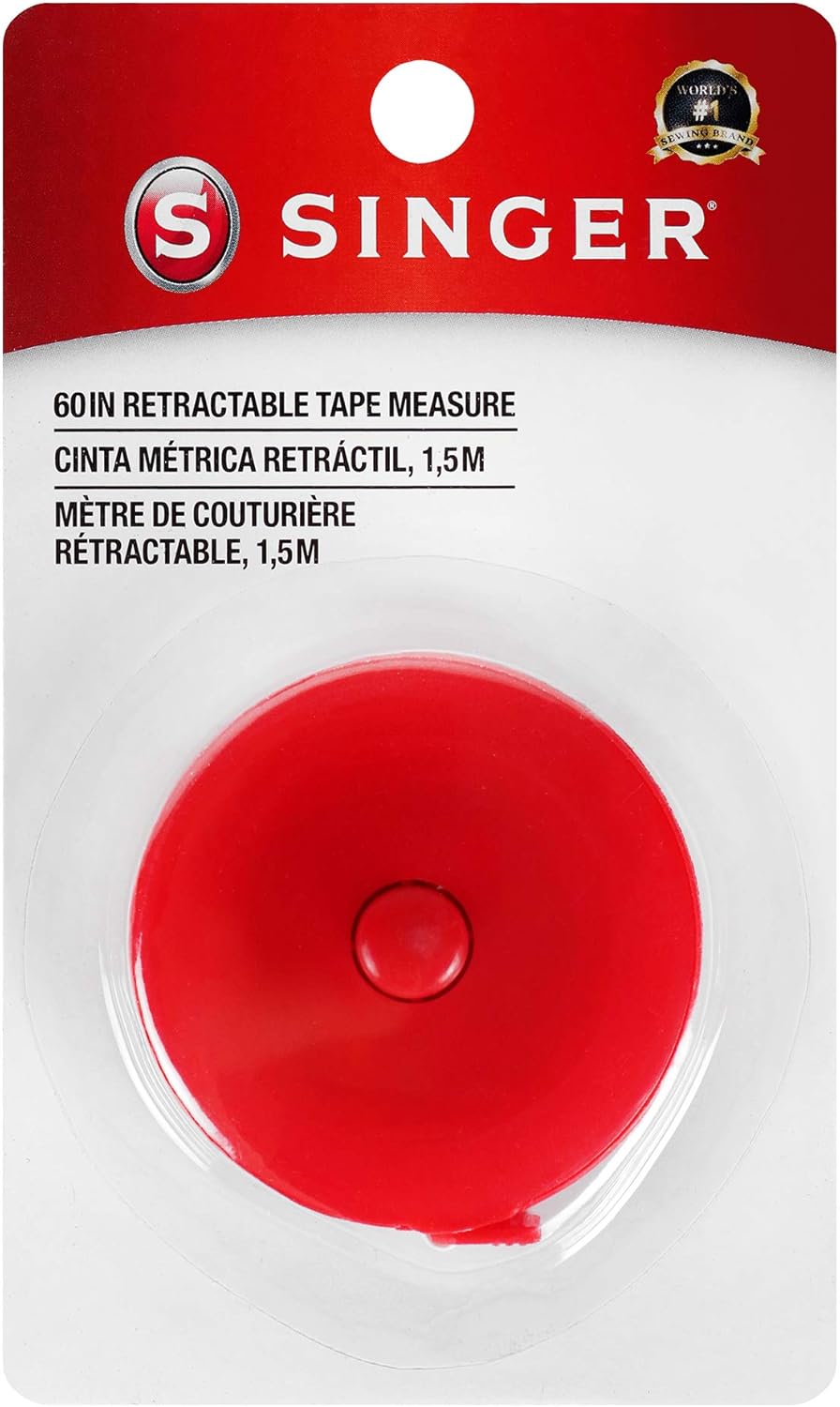 SINGER 60-Inch Retractable Tape Measure with Compact Red Case-07569100212-LR-142934-1-LR eShop