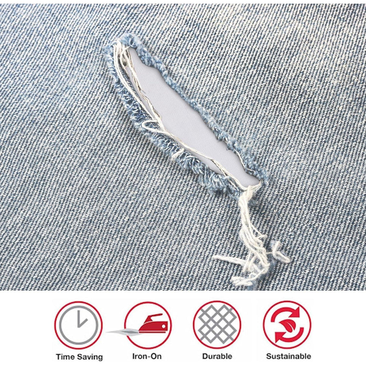 SINGER Iron-On Mending Fabric -White-075691000974-LR-82115-4-LR eShop