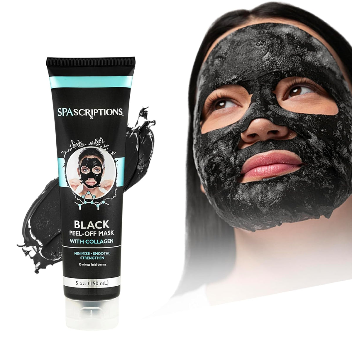 SPASCRIPTIONS Black Peel off Mask with Collagen, 5 oz-814655034699-LR-351004-2-LR eShop