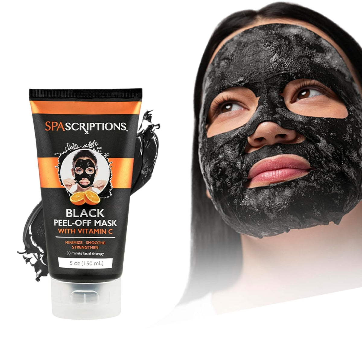SPASCRIPTIONS Black Peel Off Mask with Vitamin C, 5 oz-814655034682-LR-351002-2-LR eShop