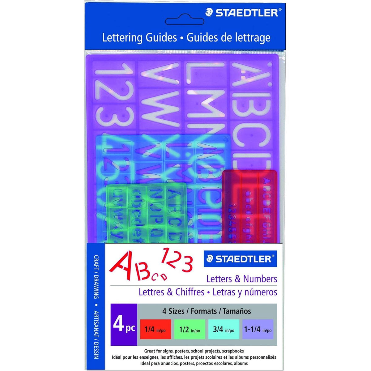 Staedtler Lettering Guides - Letters & Number, 4 count-031901911416-LR-326764-1-LR eShop
