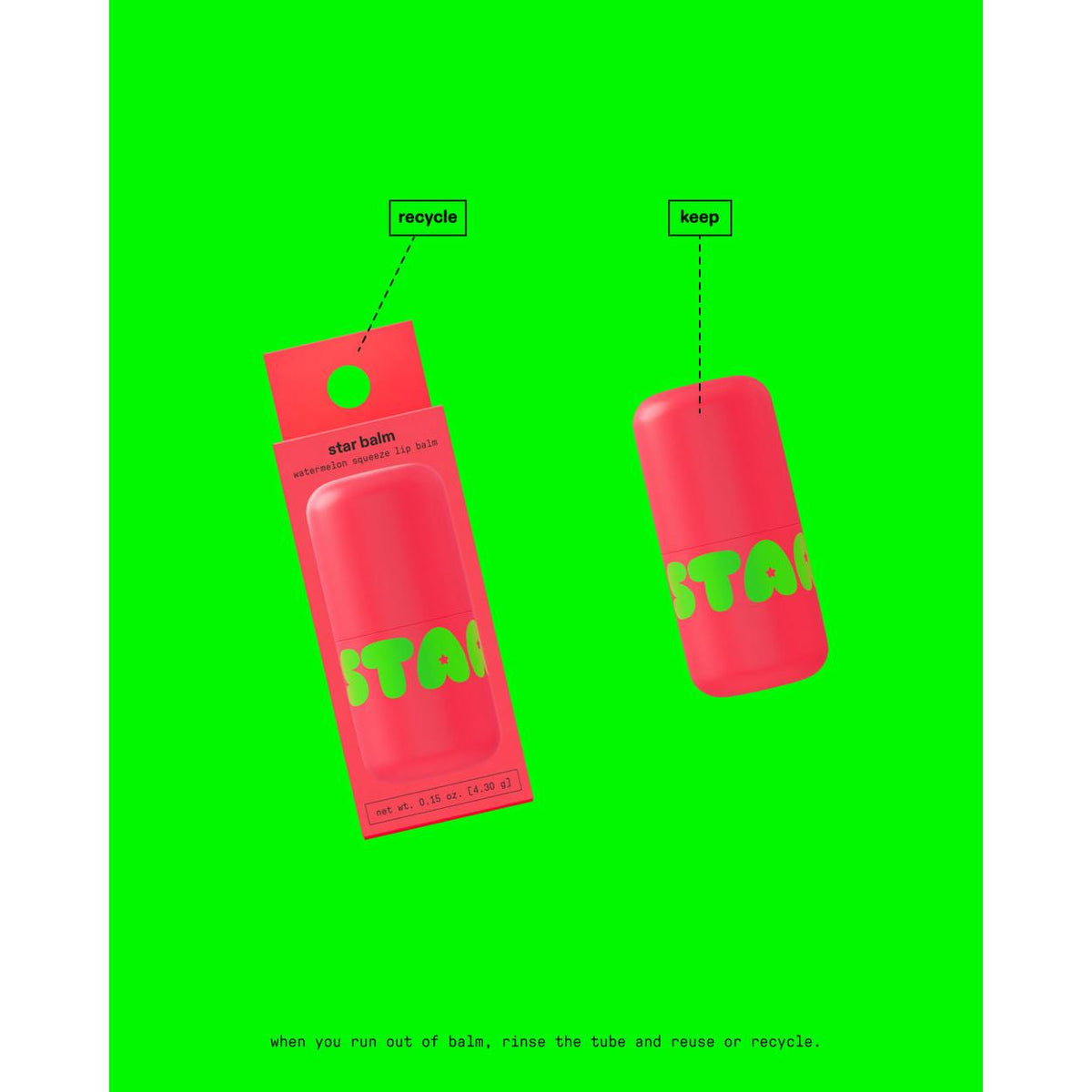 STARFACE Star Balm Lip Balm - Watermelon Squeeze-850036696681-LR-359691-7-LR eShop