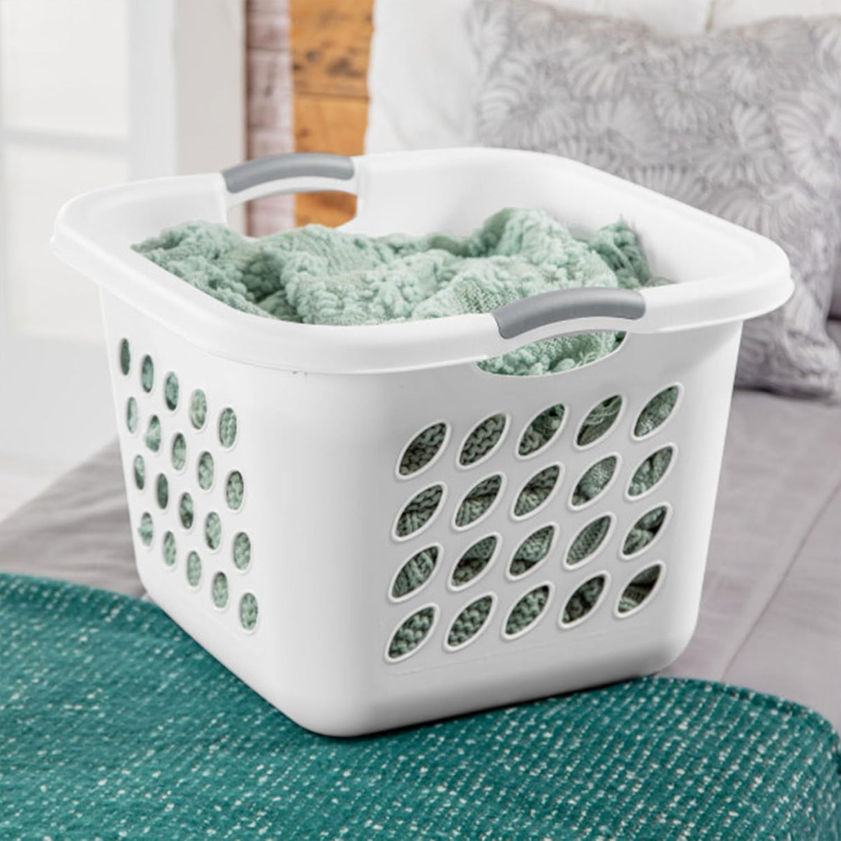 Sterilite Ultra Square Laundry Basket, 1.5 Bushel-073149121783-LR-221990-6-LR eShop