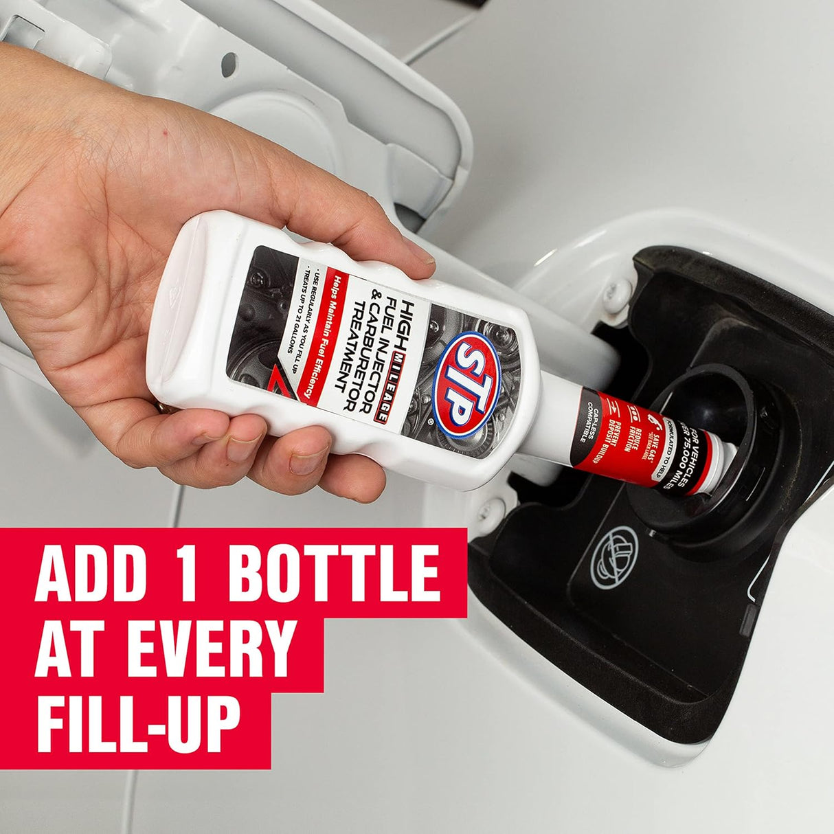 STP High Mileage Gasoline Fuel Injector and Carburetor Treatment, 5.25 oz-071153785717-LR-231348-7-LR eShop