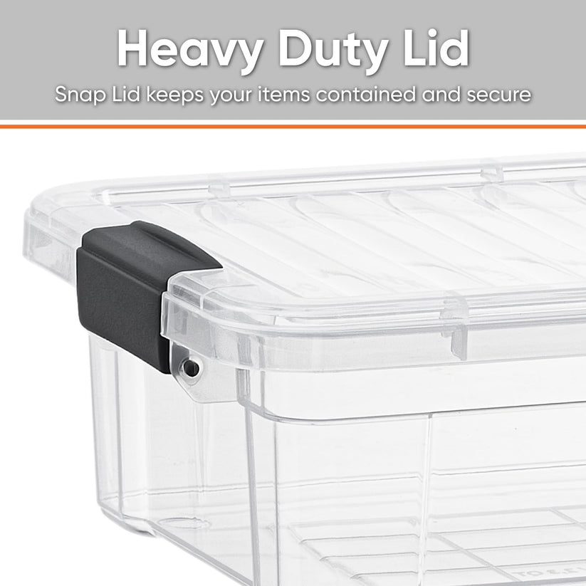 Superio Clear Storage Bin with Lid, 4.5 Quart-810541013038-LR-360865-3-LR eShop