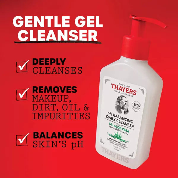 Thayers pH Balancing Gentle Face Wash with Aloe Vera, 8 oz-041507050365-LR-358536-2-LR eShop