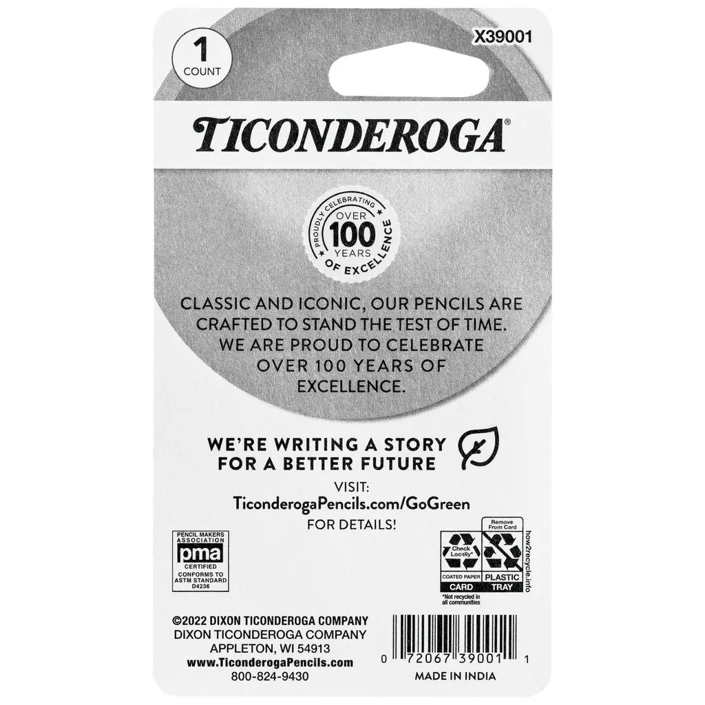 Ticonderoga DUO 2-in-1 Pencil Sharpener & Eraser - Yellow, 1 Count-072067390011-LR-354463-5-LR eShop