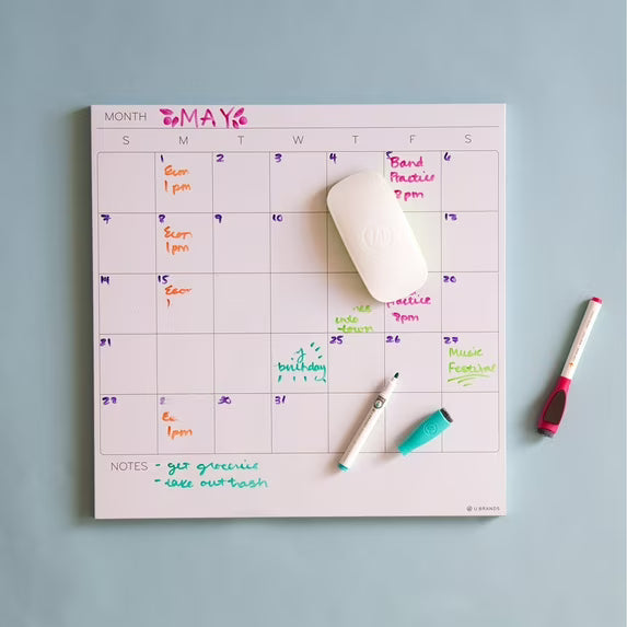 U Brands Classic Magnetic Eraser, White-812296025816-LR-362753-3-LR eShop