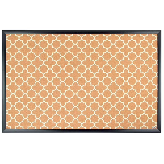 U Brands Fashion Cork Bulletin Board 35 X 23 Black Finish Frame-812296023065-LR-362746-1-LR eShop