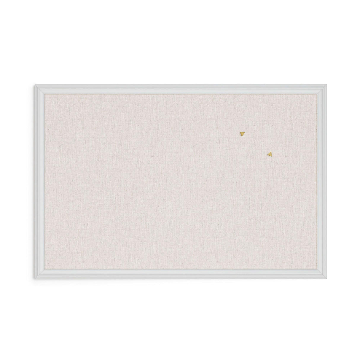 U BRANDS Linen Bulletin Board with White Décor Frame, 30" X 20"-817894020744-LR-362758-1-LR eShop