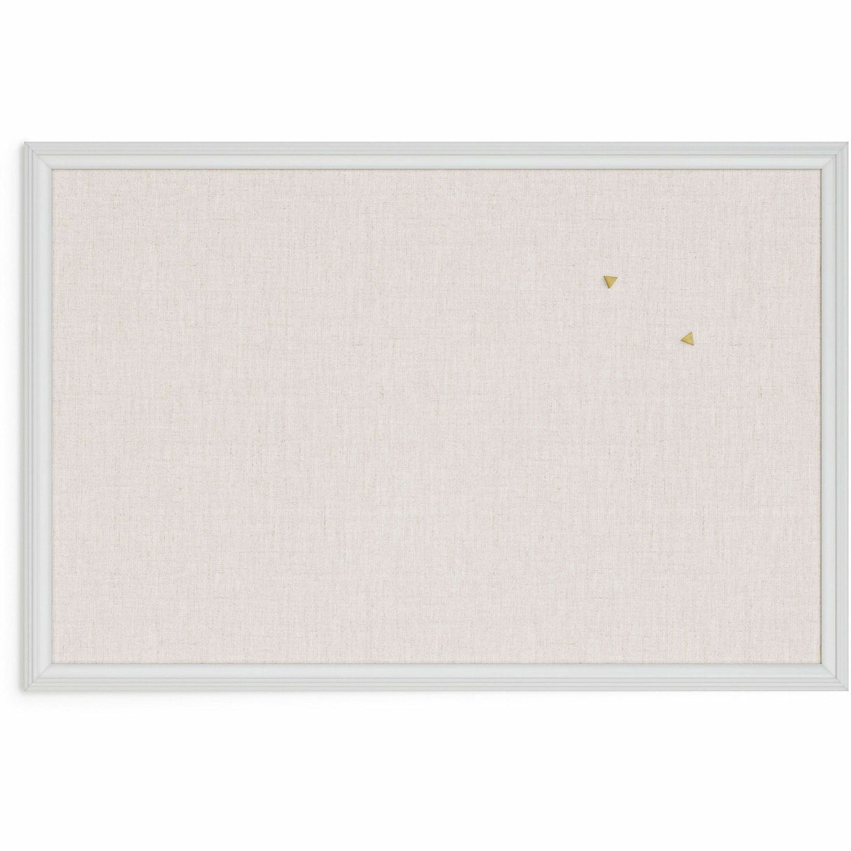 U BRANDS Linen Bulletin Board with White Décor Frame, 30" X 20"-817894020744-LR-362758-8-LR eShop