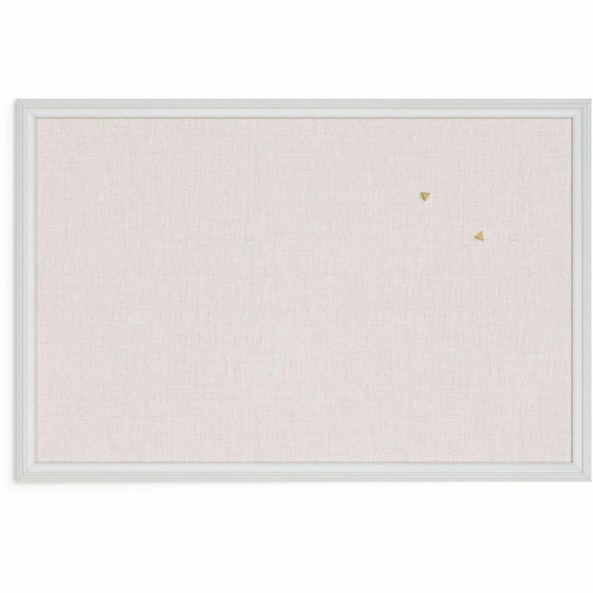 U BRANDS Linen Bulletin Board with White Décor Frame, 30" X 20"-817894020744-LR-362758-8-LR eShop