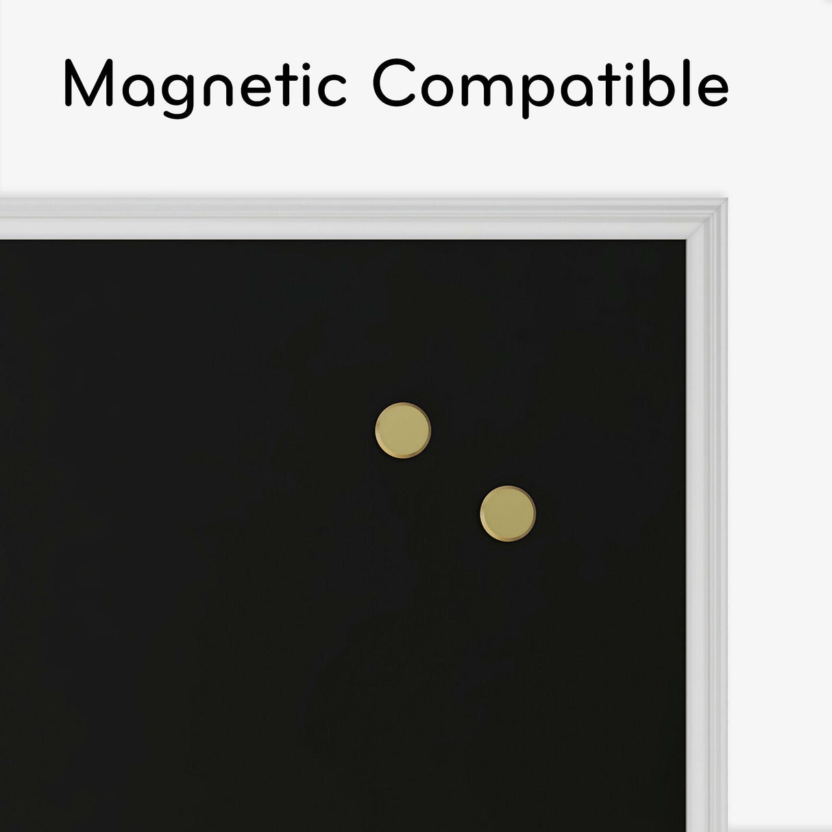 U BRANDS Magnetic Chalkboard with White Decor Frame, 30" x 20"-817894020737-LR-362757-4-LR eShop