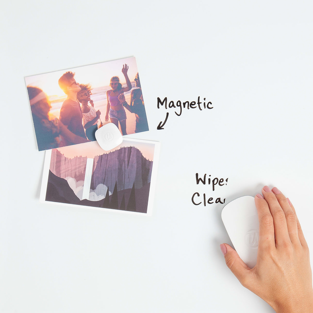 U BRANDS Magnetic Dry-Erase Board with White Decor Frame, 30" x 20"-817894020713-LR-362756-4-LR eShop