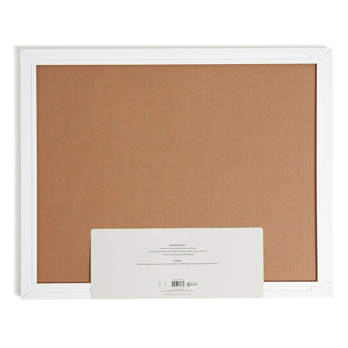 U Brands Modern Pinit Magnetic Dry Erase Board Frame, 16x20-843463161839-LR-362771-2-LR eShop