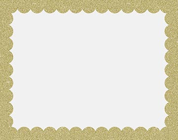 UCreate Premium Poster Board, 1 count - Scalloped Gold Glitter Border, 28" x 22"-045173400110-LR-331757-1-LR eShop